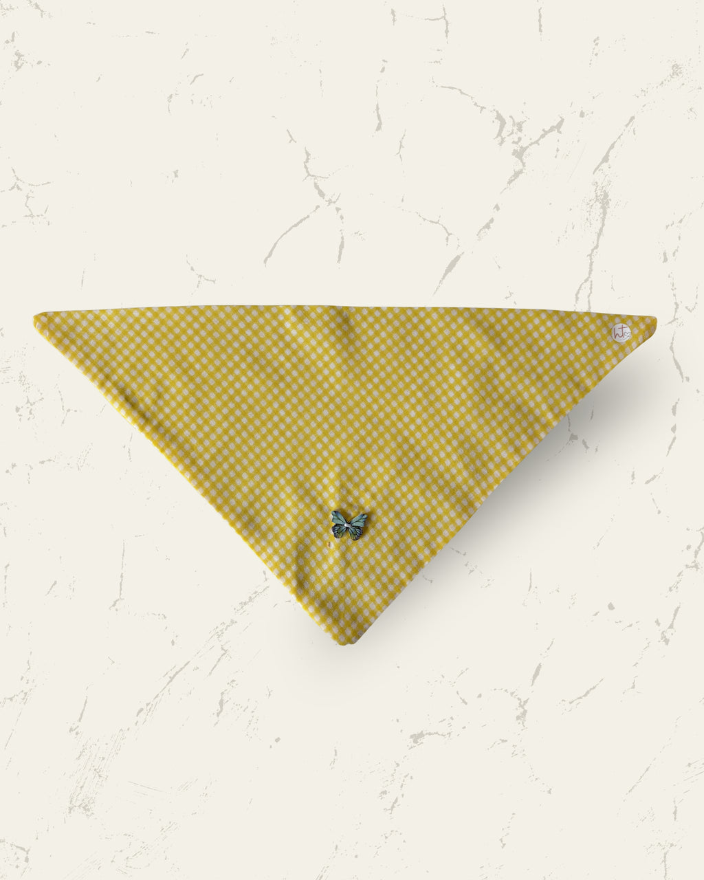 Sunshine Gingham Dog Bandana
