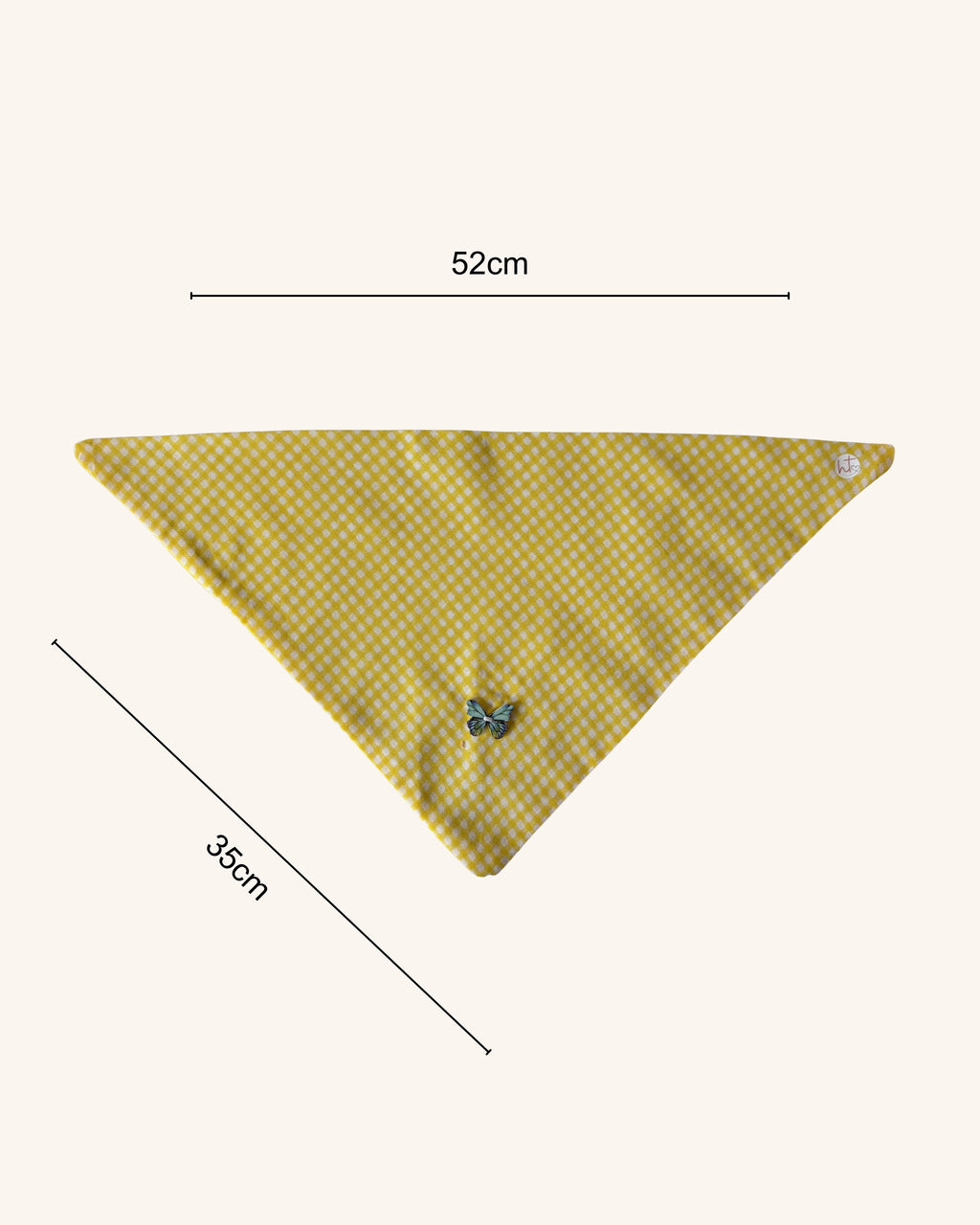 Sunshine Gingham Dog Bandana